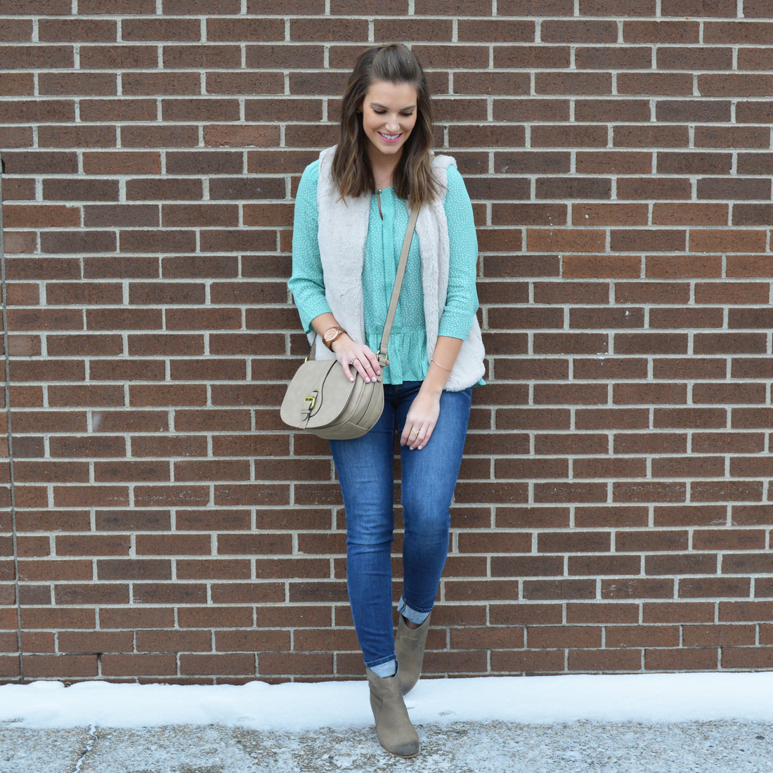 Polka-Dot Minty Fresh Top