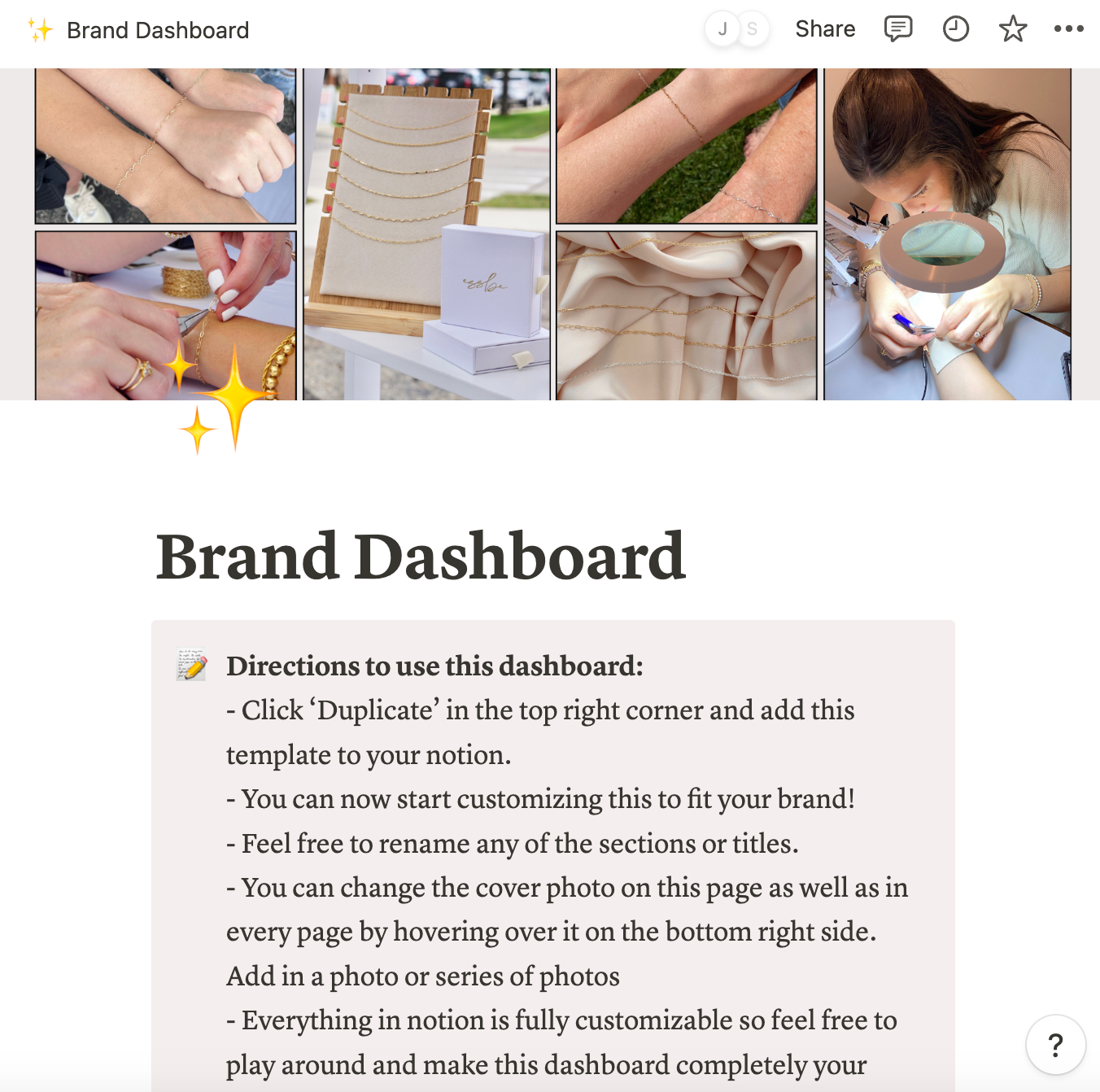 Notion Brand Dashboard