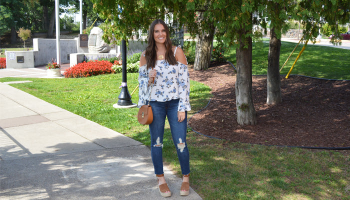 The Floral Cold-Shoulder Top to Wear all Season