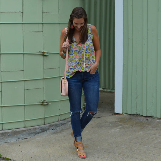 Bright Pops of Pink #OOTD