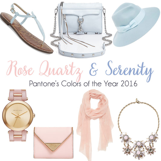 Pantone Colors of the Year 2016: Rose Quartz & Serenity